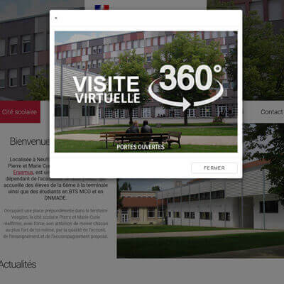 Site internet Cité scolaire Neufchâteau