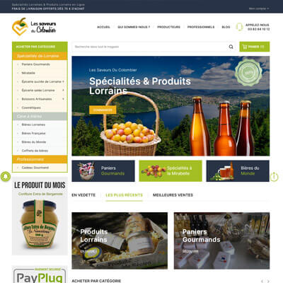 Site web Les saveurs du colombier