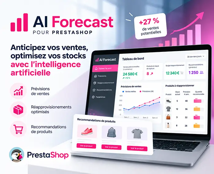 AI Forecast : prévisions des ventes et optimisation des stocks PrestaShop