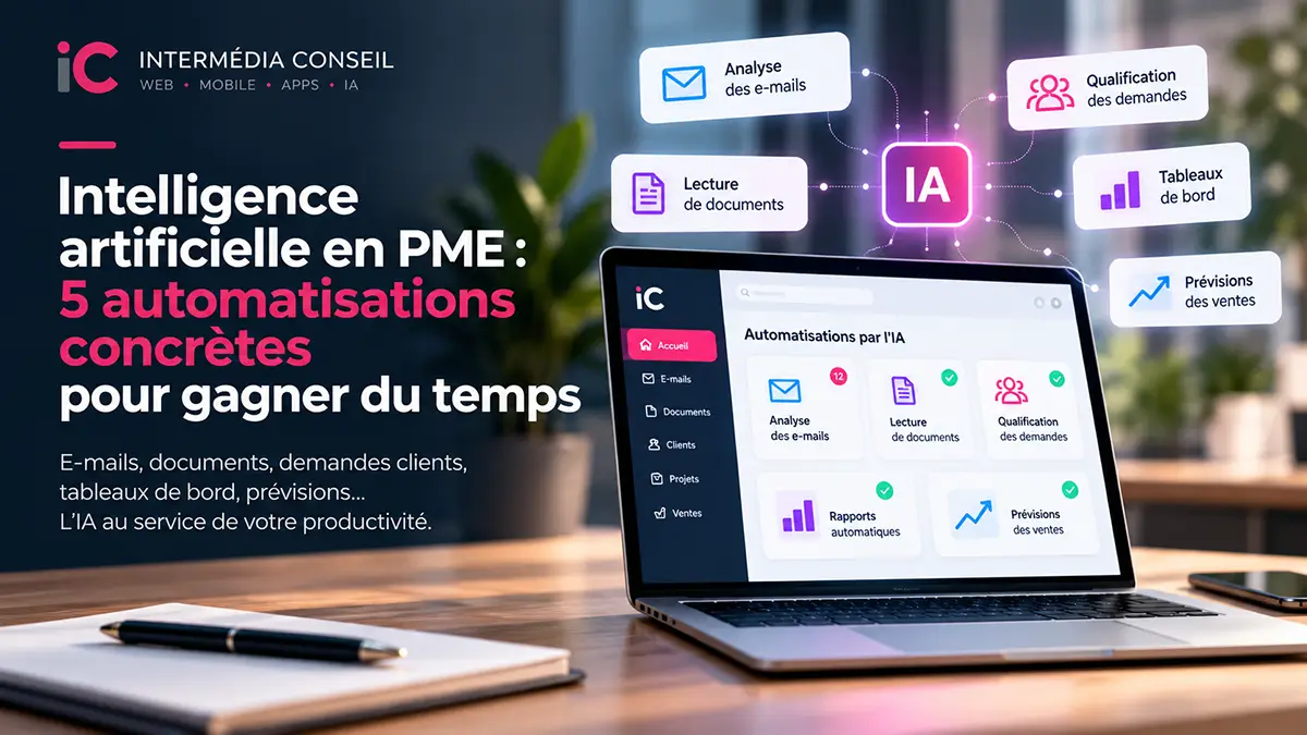 Intelligence artificielle en PME : cinq automatisations pour gagner du temps