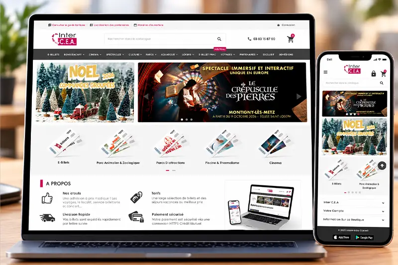 Refonte du site internet InterCEA : expérience utilisateur et présentation des services