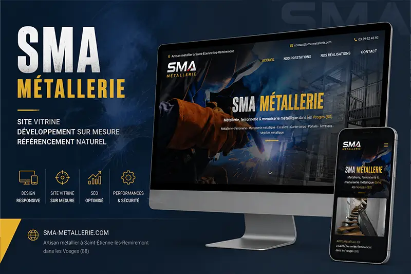 Site internet de SMA Métallerie